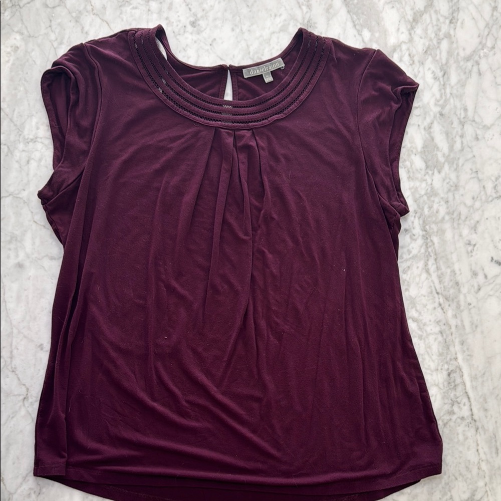 Daniel Rainn Deep Burgundy Blouse